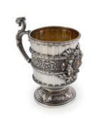 A late-19th century Russian silver mug,