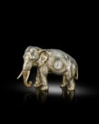 λ A rare Edwardian novelty silver-gilt timepiece and desk compendium,