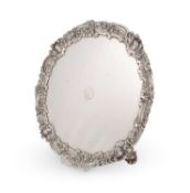 A George III silver salver,