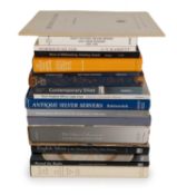 A collection of seventeen reference books on silver,