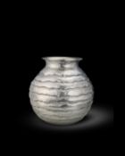 Φ By Hiroshi Suzuki - a contemporary Fine silver Terre P - Yuu vase,