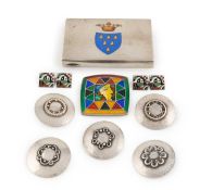 A small mixed lot of silver items,
