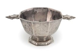 An 18th century Dutch silver brandy bowl,