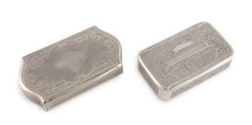 A late-19th century Austro-Hungarian silver snuff box,