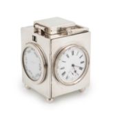 A Victorian silver desk compendium,