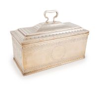 A late-Victorian Irish silver cigar and cigarette casket,
