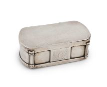 A George III Scottish silver snuff box,