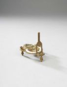 A CHINESE FOLDING EQUINOCTIAL STRING GNOMON COMPASS SUNDIAL