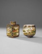 TWO JAPANESE SATSUMA PIECES