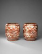 A PAIR OF JAPANESE KUTANI VASES BY YOSABURO HASHIDA