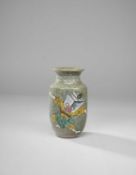 A HUMORISTIC JAPANESE VASE WITH HOUSEHOLD SPIRITS