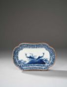 A JAPANESE ARITA BLUE AND WHITE DISH