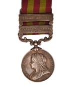 An India General Service Medal 1895-1902 to Private E. Bennett, 1st Battalion Dorsetshire
