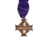 The Canadian Memorial Cross presented in commemoration of Lieutenant Alec John Kitto, CFA