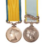 A Baltic Medal 1854-55 together with a Crimea Medal 1854-56