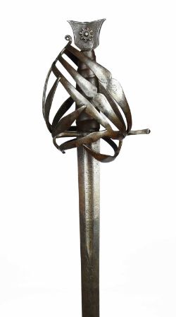 A Venetian basket-hilted sword (schiavona)