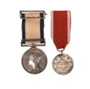 Two medals named or attributed to John Augustus Hugh Boyd, Mate (later Lieutenant), Royal Navy