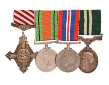 The Second World War A.F.C. group of four medals to Flight Lieutenant R. McCarthy, R.A.F.V.R.