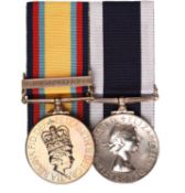 Two medals to M. J. Peel, Royal Navy and British Aerospace Ltd