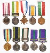 A collection of British campaign medals (10), to various recipients