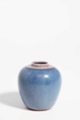 Ruskin Pottery, a miniature high-fired vase, 1913