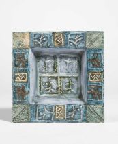 Jane Fitzgerald for Troika, a square dish, circa 1980
