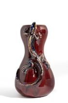Roger Law (b.1941) and Janice Tchalenko (1942-2018) at Dartington Pottery, A Lizard vase