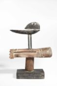 John Maltby (1936-2020), King and Raven, a stoneware sculpture, 2008