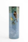 Harry Allen for Royal Doulton, Nightingale, a Titanian ware sleeve vase