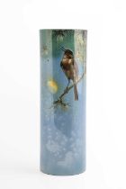 Harry Allen for Royal Doulton, Nightingale, a Titanian ware sleeve vase