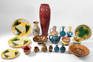 Christopher Dresser (1834-1904) for Linthorpe Pottery, a handled jug