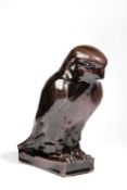 English School, A stoneware sculpture of a hawk, circa 1940