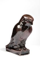English School, A stoneware sculpture of a hawk, circa 1940