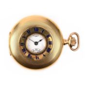 WYLER, A GENTLEMAN'S 18CT GOLD HALF-HUNTER POCKET WATCH