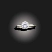 A DIAMOND SOLITAIRE RING