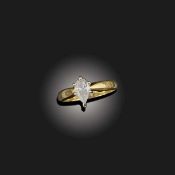 A DIAMOND SOLITAIRE RING