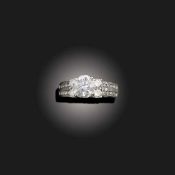A DIAMOND SOLITAIRE RING