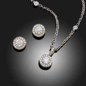 A DIAMOND-SET DEMI-PARURE