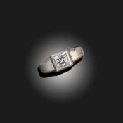 A DIAMOND SOLITAIRE RING