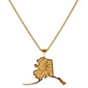 A GOLD PENDANT NECKLACE