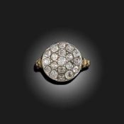 A GEORGE III DIAMOND TARGET RING
