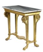 A FRENCH GILTWOOD CENTRE TABLE