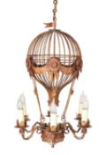 A WIREWORK CEILING LIGHT