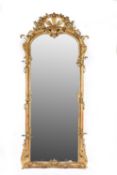 A FRENCH GILTWOOD PIER MIRROR