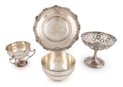 An Edwardian silver bowl,
