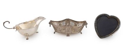 An early-20th century Dutch silver basket,