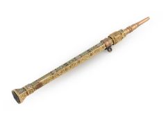 A Victorian gold and enamel propelling pencil,