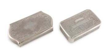 A late-19th century Austro-Hungarian silver snuff box,
