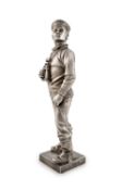 A modern silver model of a submariner, after Gilbert Ledward,