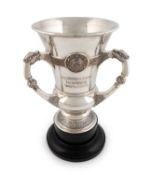An Irish silver trophy tyg cup,
